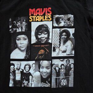 Mavis Staples 85th Birthday Concert T-Shirt Adult Med Black All Star Photo Block